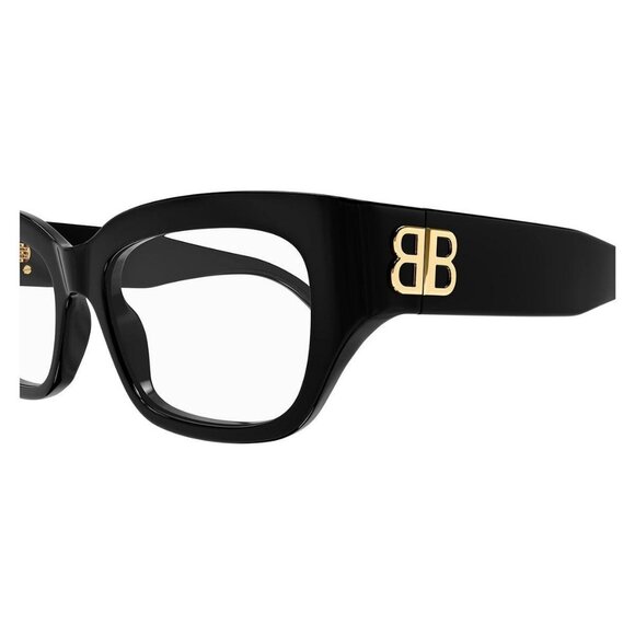 New Authentic  BALENCIAGA Black Cat Eye BB0363O 001 Glasses Women - Picture 3 of 5